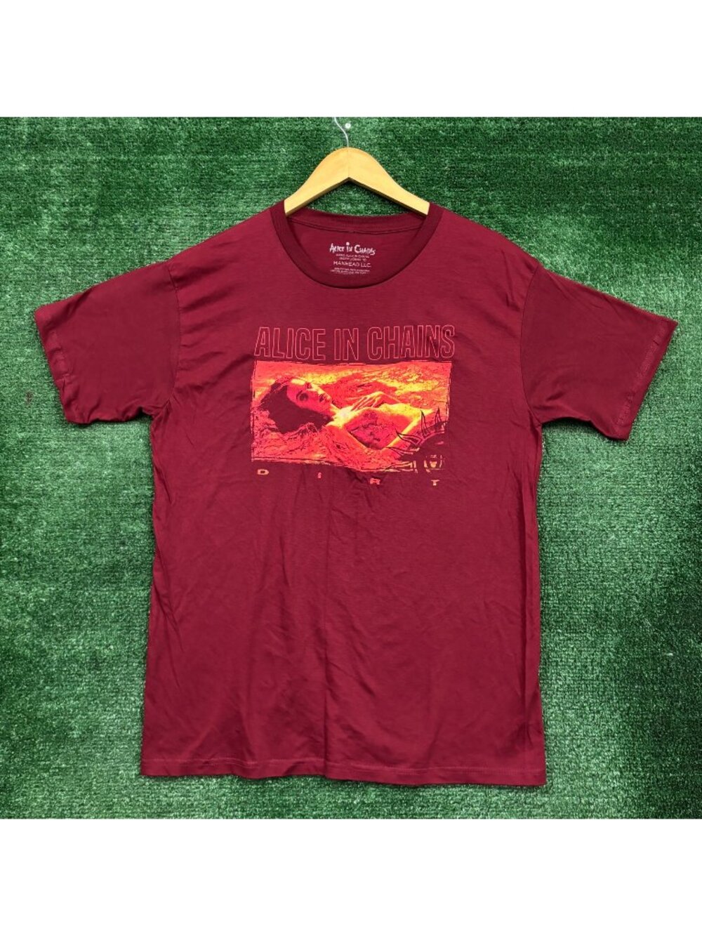 Alice In Chains Dirt Album Cover Rock Band T-Shirt Size Large